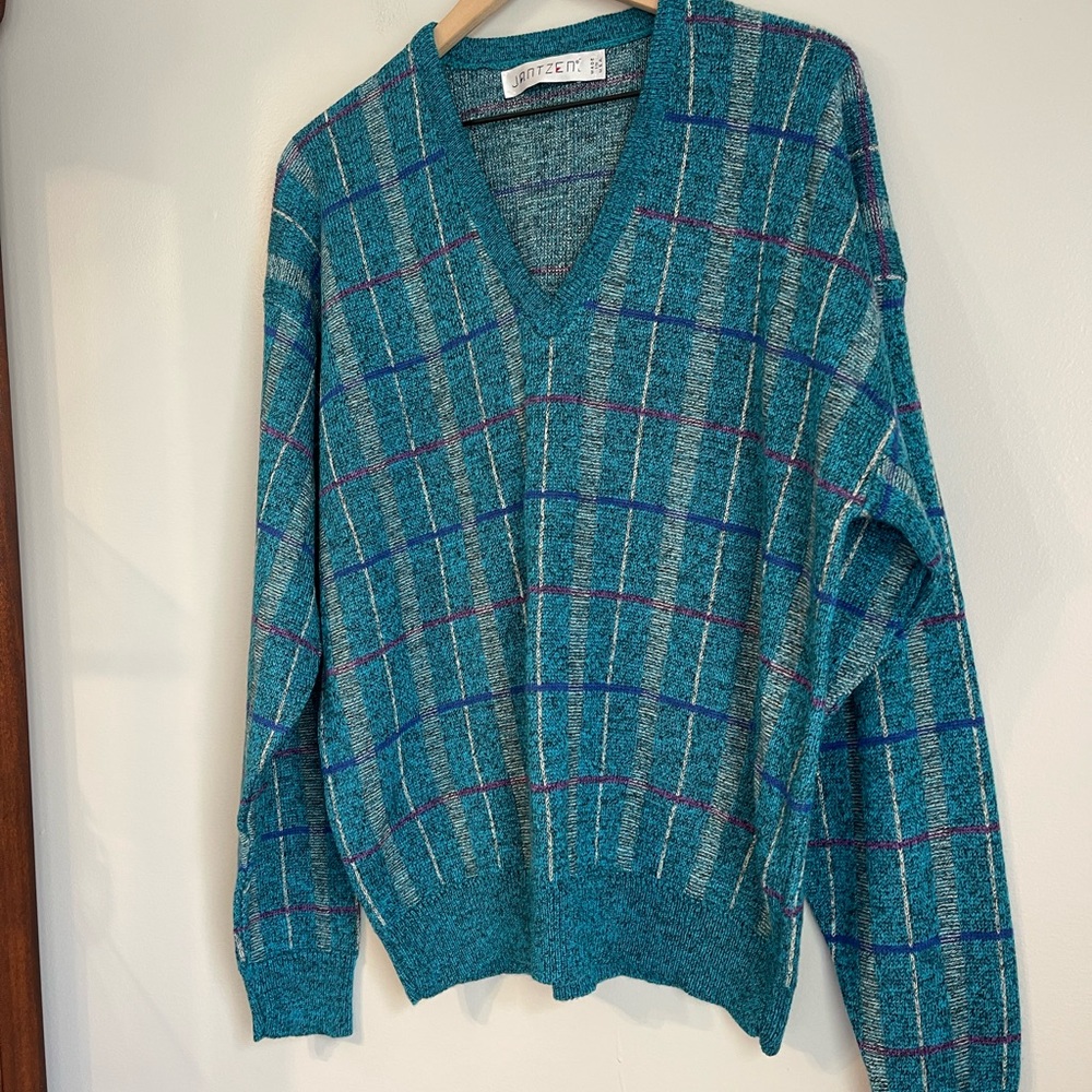 Vintage Jantzen Pullover Grandpa Sweater large - Picture 4 of 11